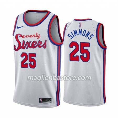 Maglia NBA Philadelphia 76ers Ben Simmons 25 Nike 2019-20 Classic Edition Swingman - Uomo